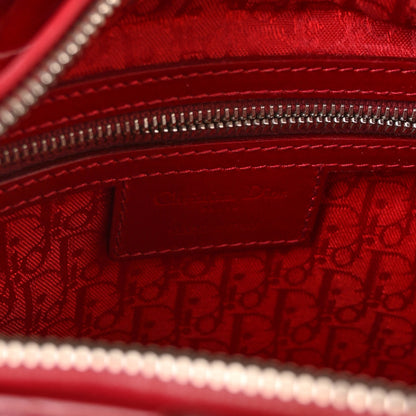 Christian Dior Patent Cannage Medium Lady Dior Red 6 of 9
