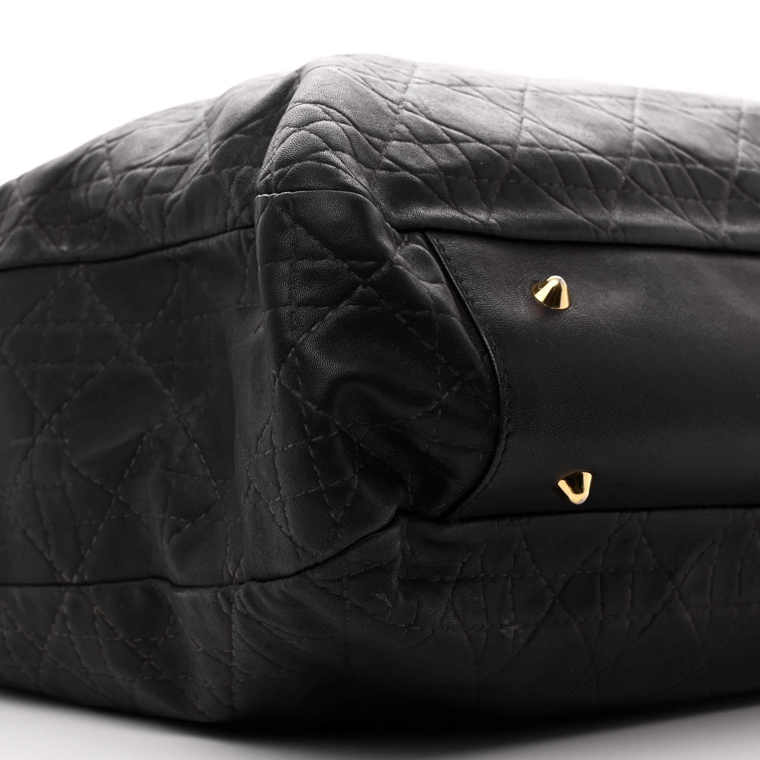 Christian Dior Lambskin Cannage Large Soft Lady Dior Shopping Tote Black 9 of 12