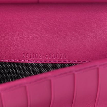 Gucci Patent Soho Zip Around Wallet Bright Bougainvillea 7 of 11