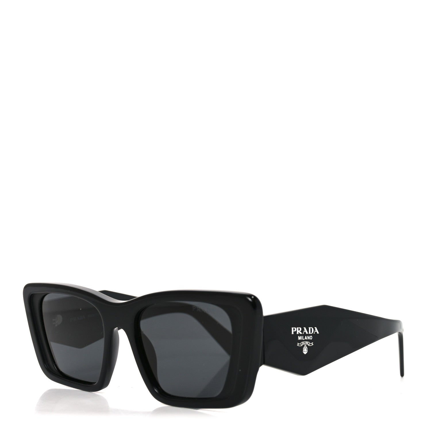 Prada Acetate Symbole Sunglasses SPR 08Y Black 1 of 7