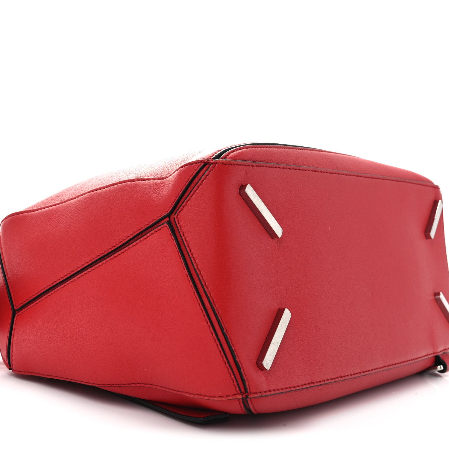Loewe Calfskin Medium Puzzle Bag Scarlet 8 of 10