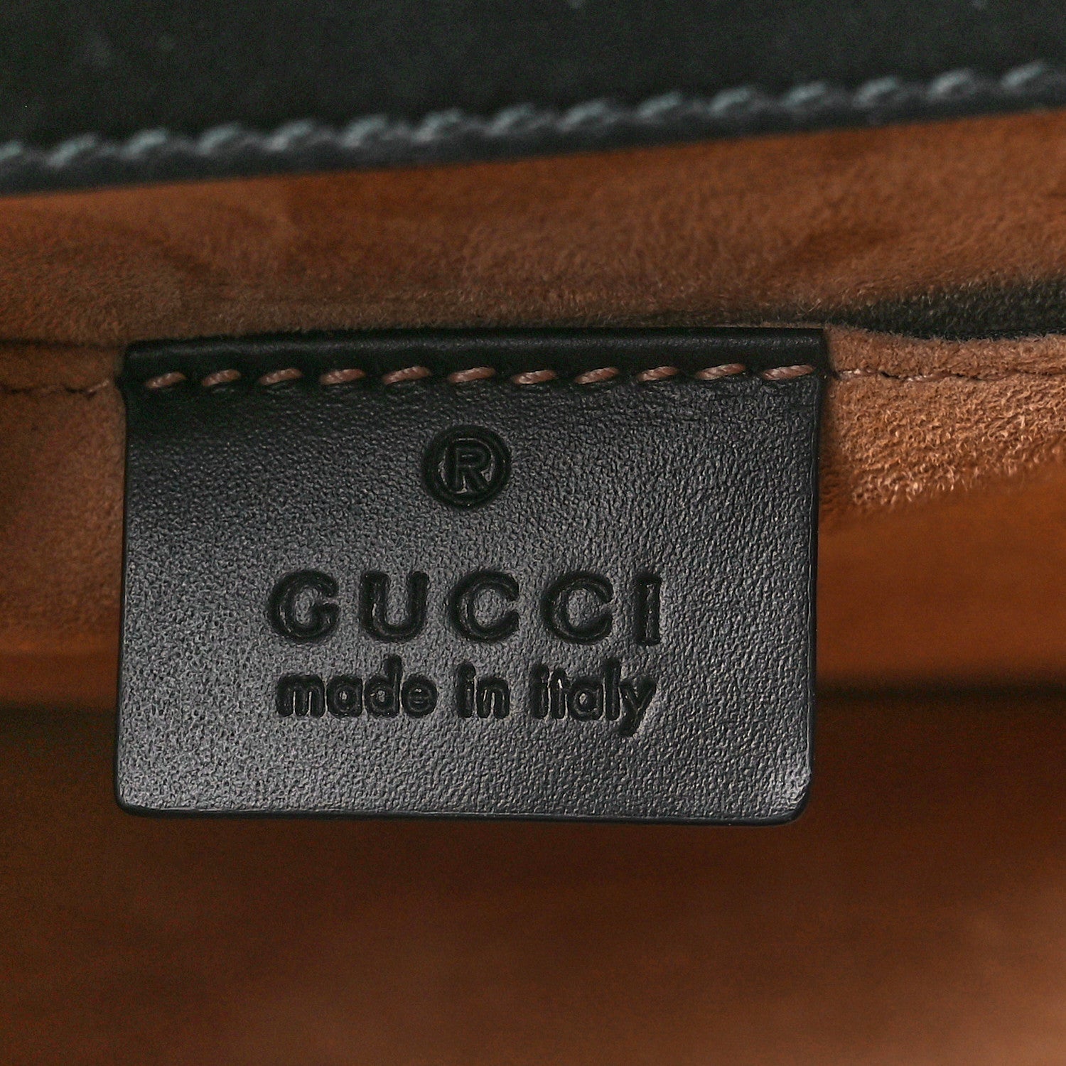 Gucci Calfskin Mini Sylvie Top Handle Bag Black 6 of 14