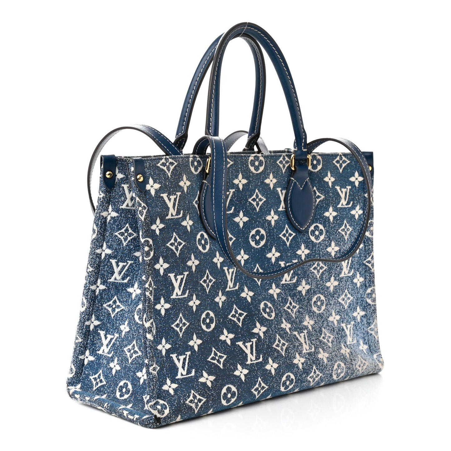 Monogram Jacquard Denim Onthego MM Bleu