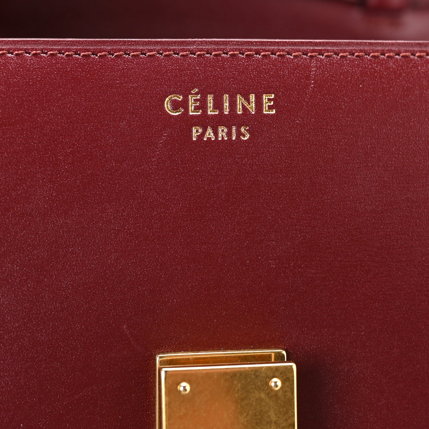 Box Calfskin Small Classic Box Flap Bag Burgundy