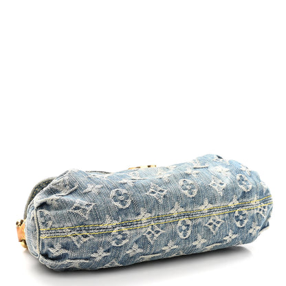 Louis Vuitton Monogram Denim Mini Pleaty Blue 4 of 10