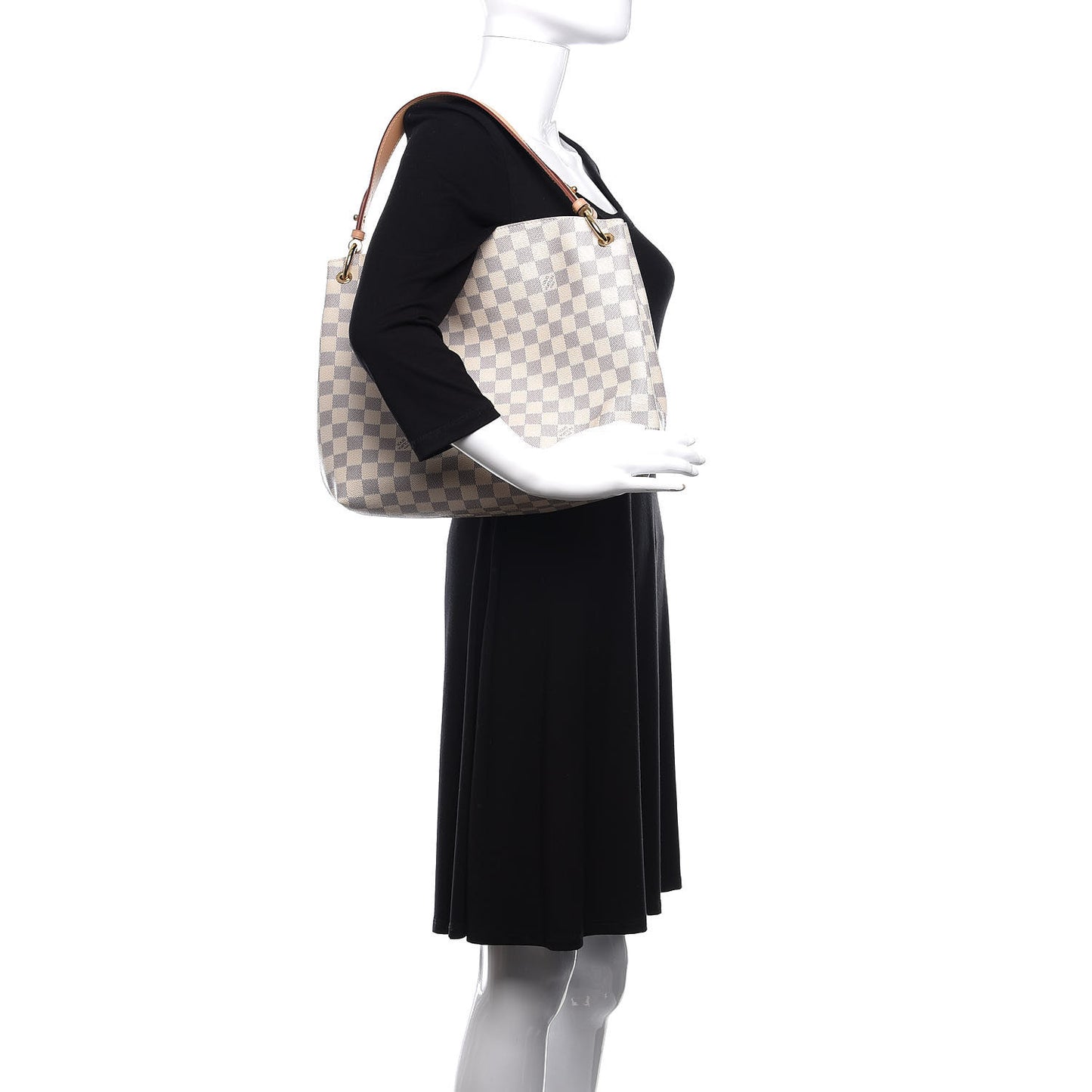 Damier Azur Graceful PM Rose Ballerine