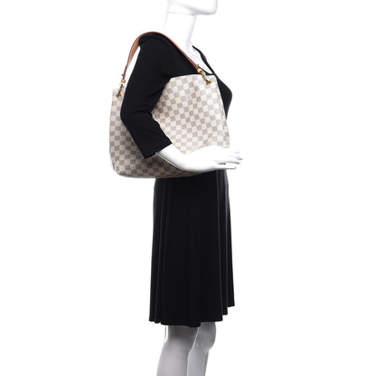 Louis Vuitton Damier Azur Graceful PM Rose Ballerine 2 of 11