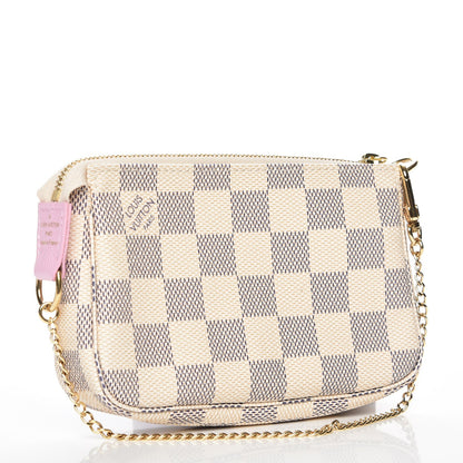 Louis Vuitton Damier Azur 2016 Christmas Animation Mini Pochette Accessories 3 of 8