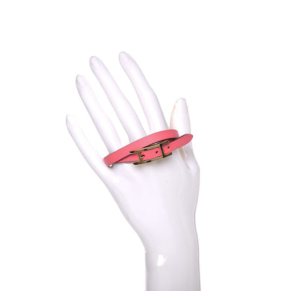 Hermes Swift Behapi Double Tour Reversible Bracelet XS Rose Azalee Orange Poppy 2 of 7