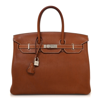 Hermes Barenia Faubourg Birkin 35 Fauve 1 of 16
