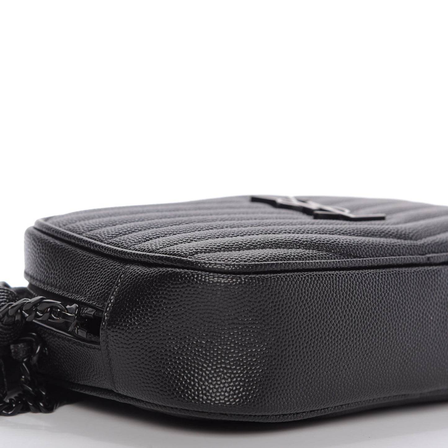 Grain De Poudre Matelasse Monogram Mini Lou Camera Bag Black