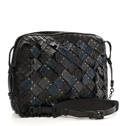 Bottega Veneta Nappa Intrecciato Fringe Studded Nodini Crossbody Messenger Multicolor 3 of 10