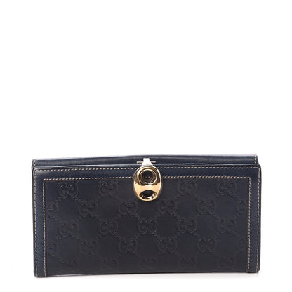 Gucci Guccissima Wave Continental Wallet Blue 1 of 5