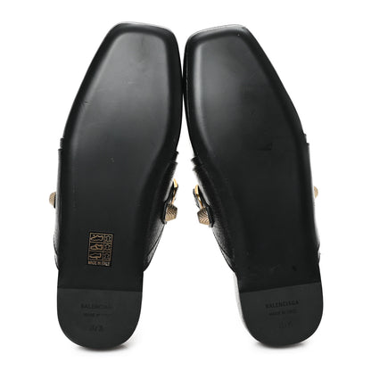 Balenciaga Agneau Arena Cagole Cosy Mules 37.5 Black 6 of 10