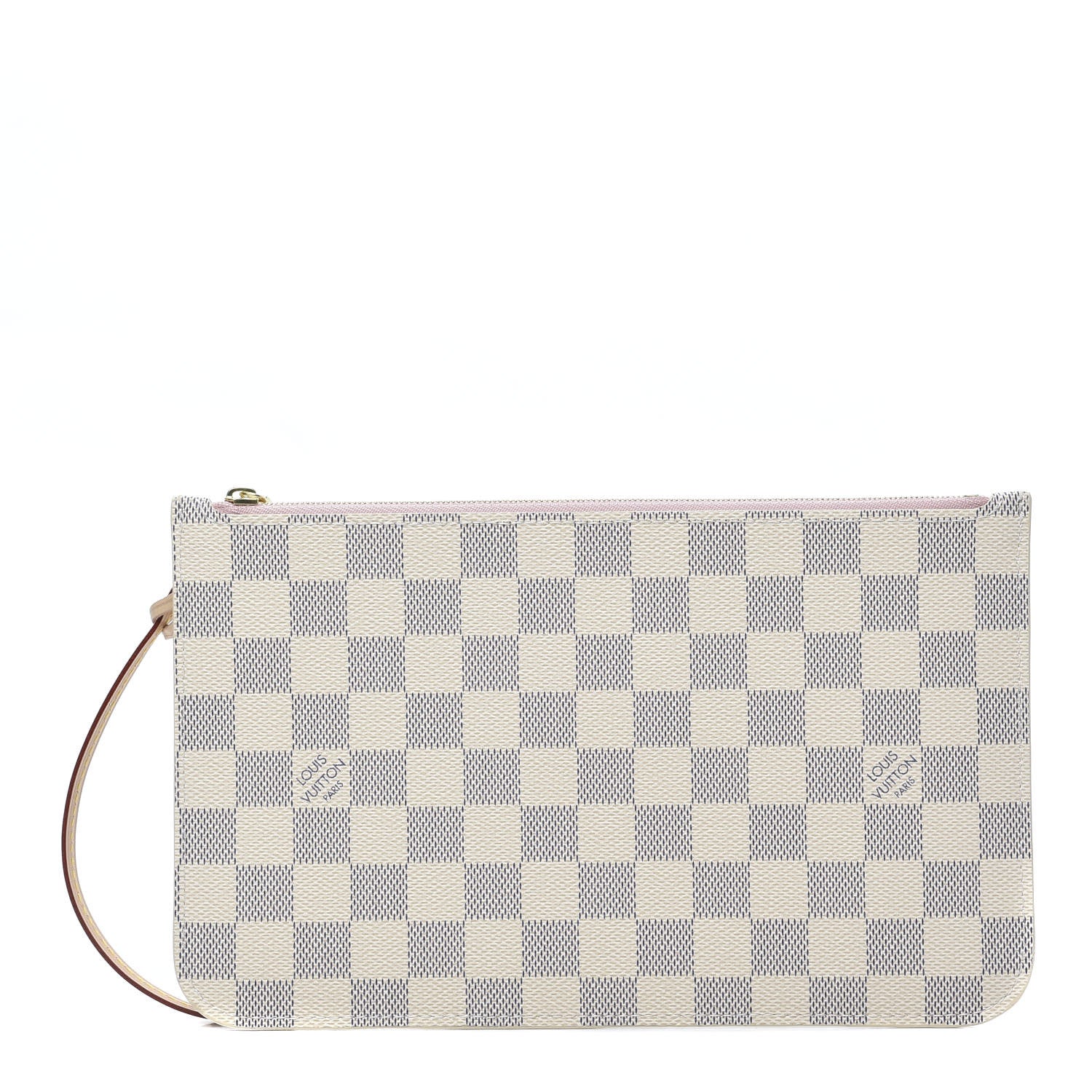 Louis Vuitton Damier Azur Neverfull MM GM Pochette Rose Ballerine 1 of 8