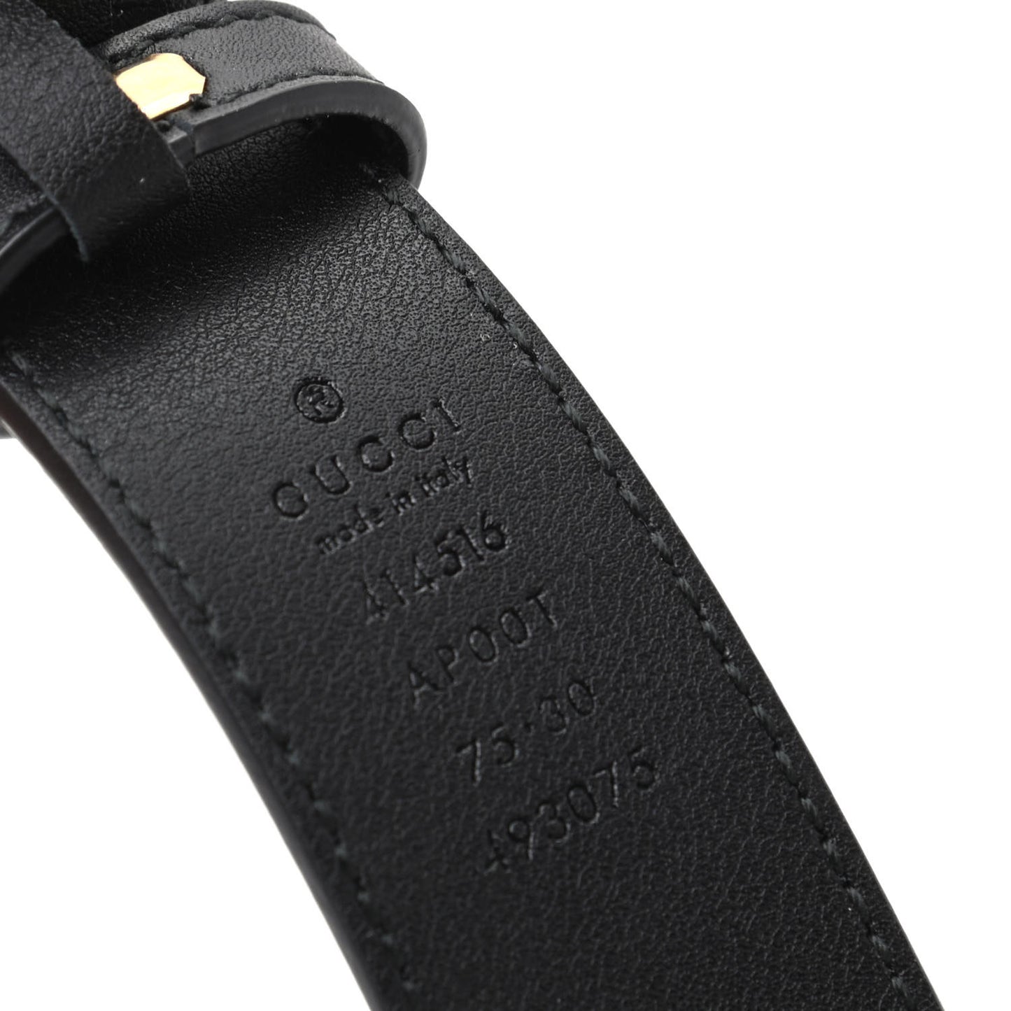 Calfskin Double G 30mm Belt 75 30 Black