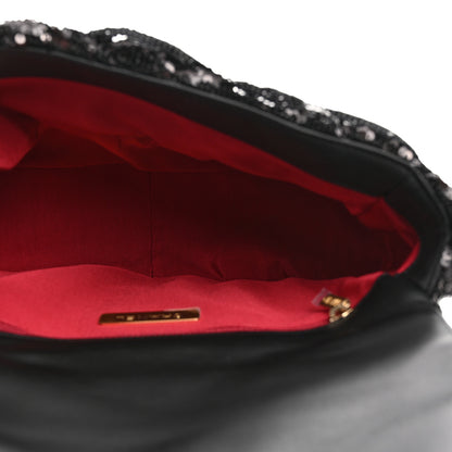 Chanel Sequin Quilted Medium Chanel 19 Flap Black 5 of 10