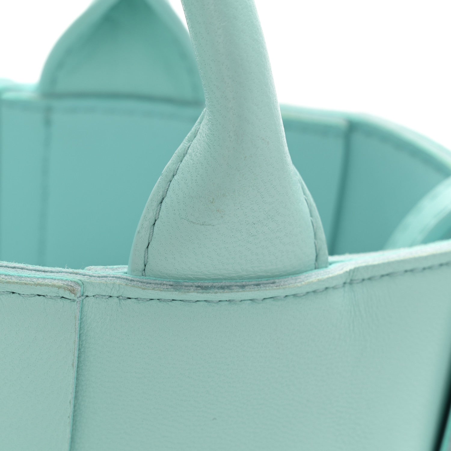 Bottega Veneta Lambskin Maxi Intreccio Candy Arco Tote Celadon 11 of 11