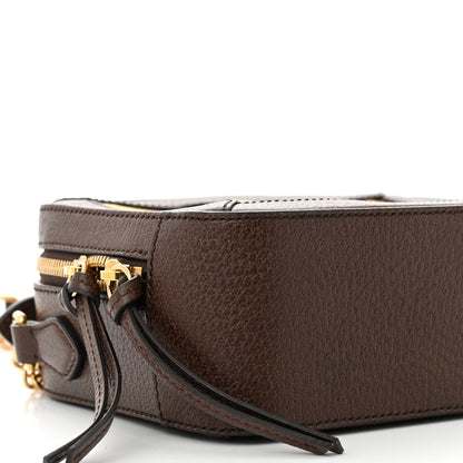 Gucci Canvas Textured Calfskin Web Mini Ophidia Top Handle Shoulder Bag Easy  Yellow Dark Brown 9 of 11