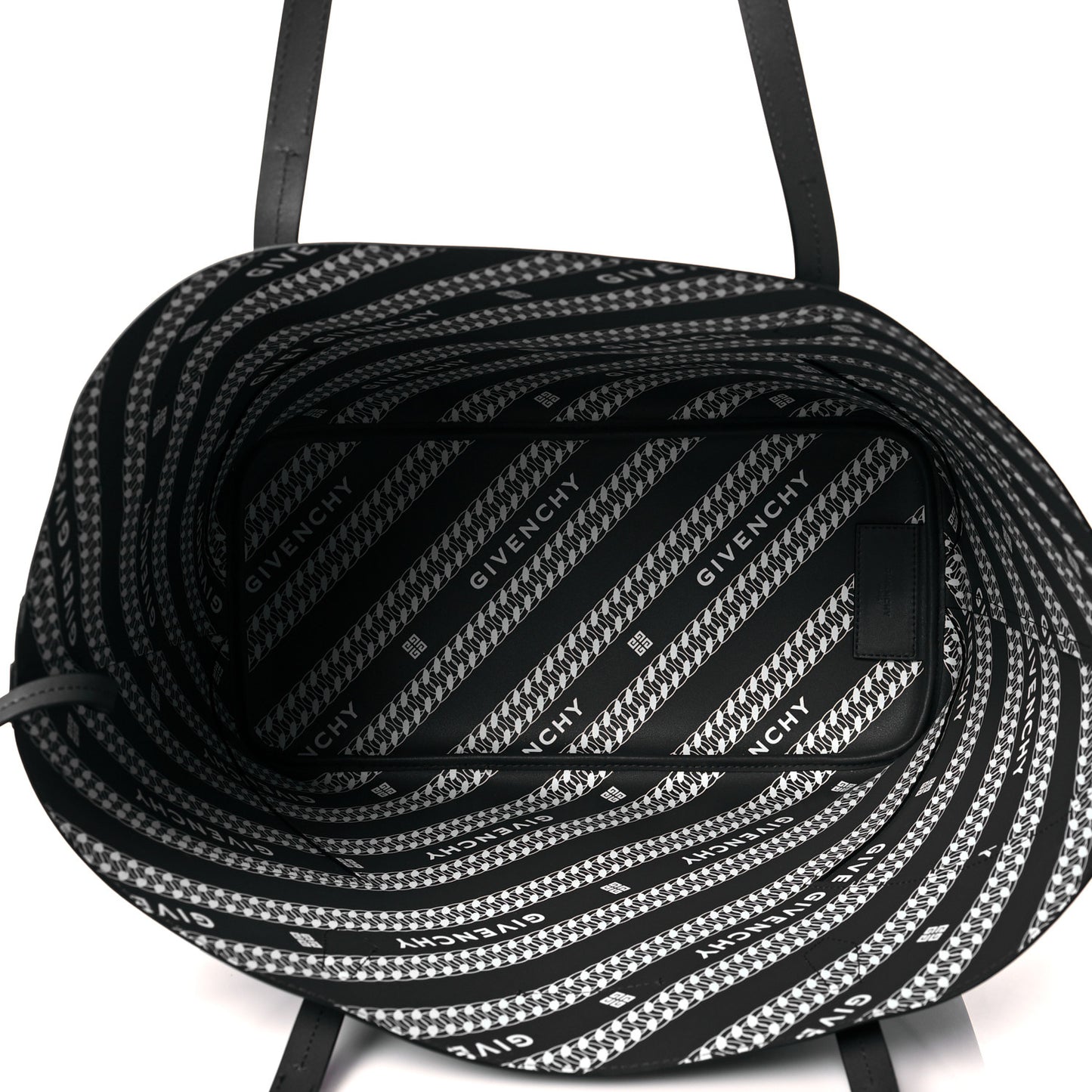 Smooth Calfskin Wing Shopper Tote Grey White