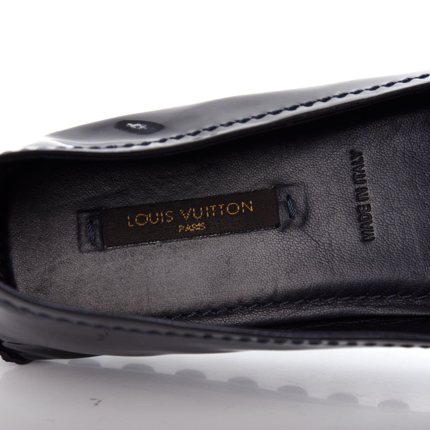 Louis Vuitton Patent Calfskin Oxford Ballerina Flats 39 Black 8 of 10