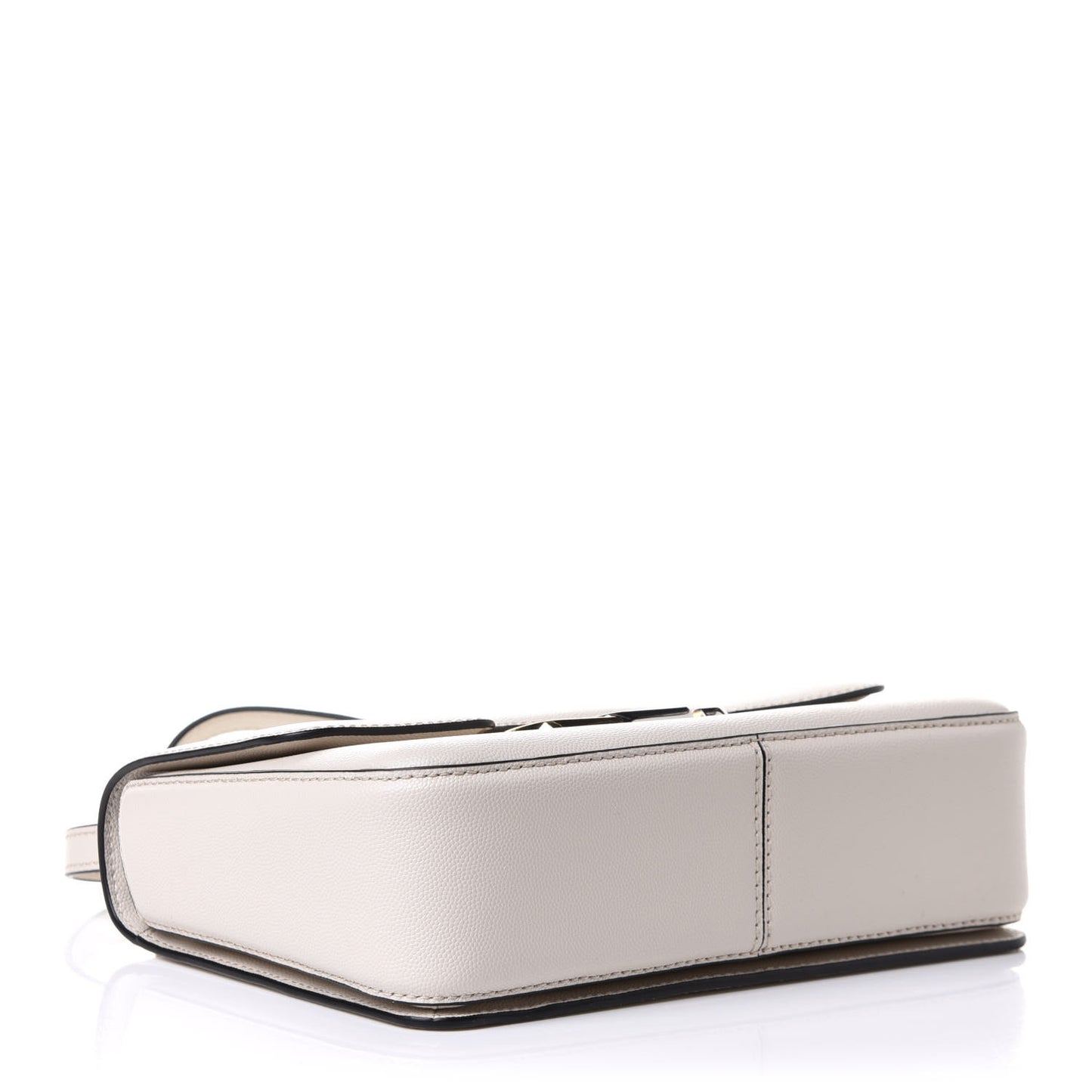 Textured Calfskin The J Link Shoulder Bag Ivory