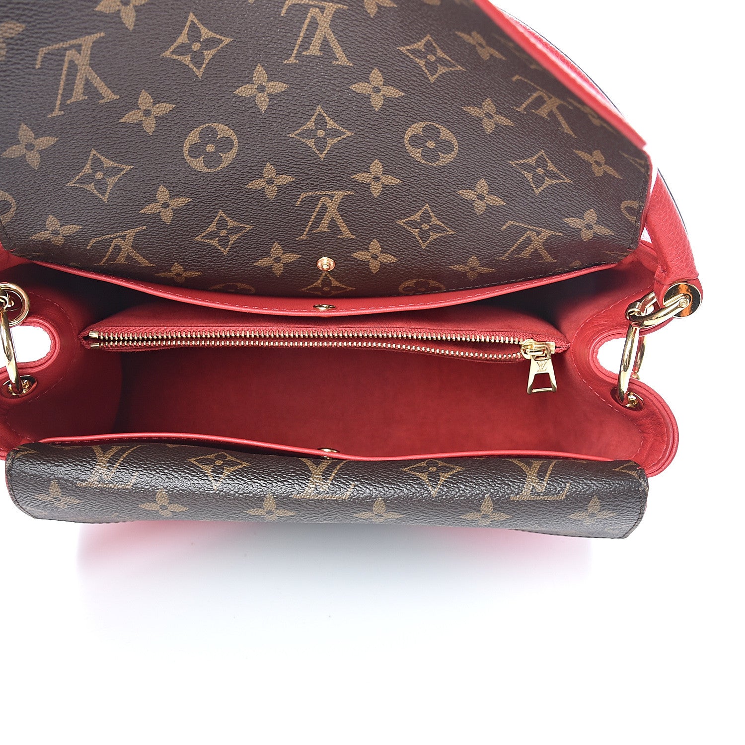 Louis Vuitton Grained Calfskin Monogram Double V Rubis 4 of 9