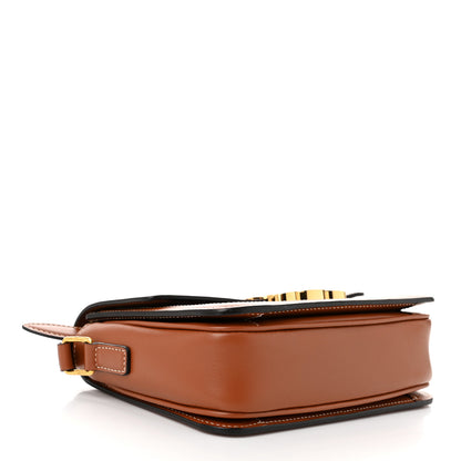 Celine Calfskin Triomphe Canvas Teen Triomphe Bag Tan 4 of 10