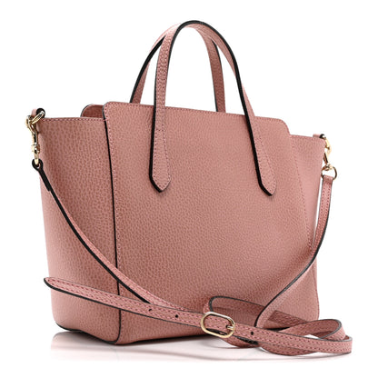 Gucci Dollar Calfskin Mini Swing Top Handle Bag Soft Pink 3 of 10