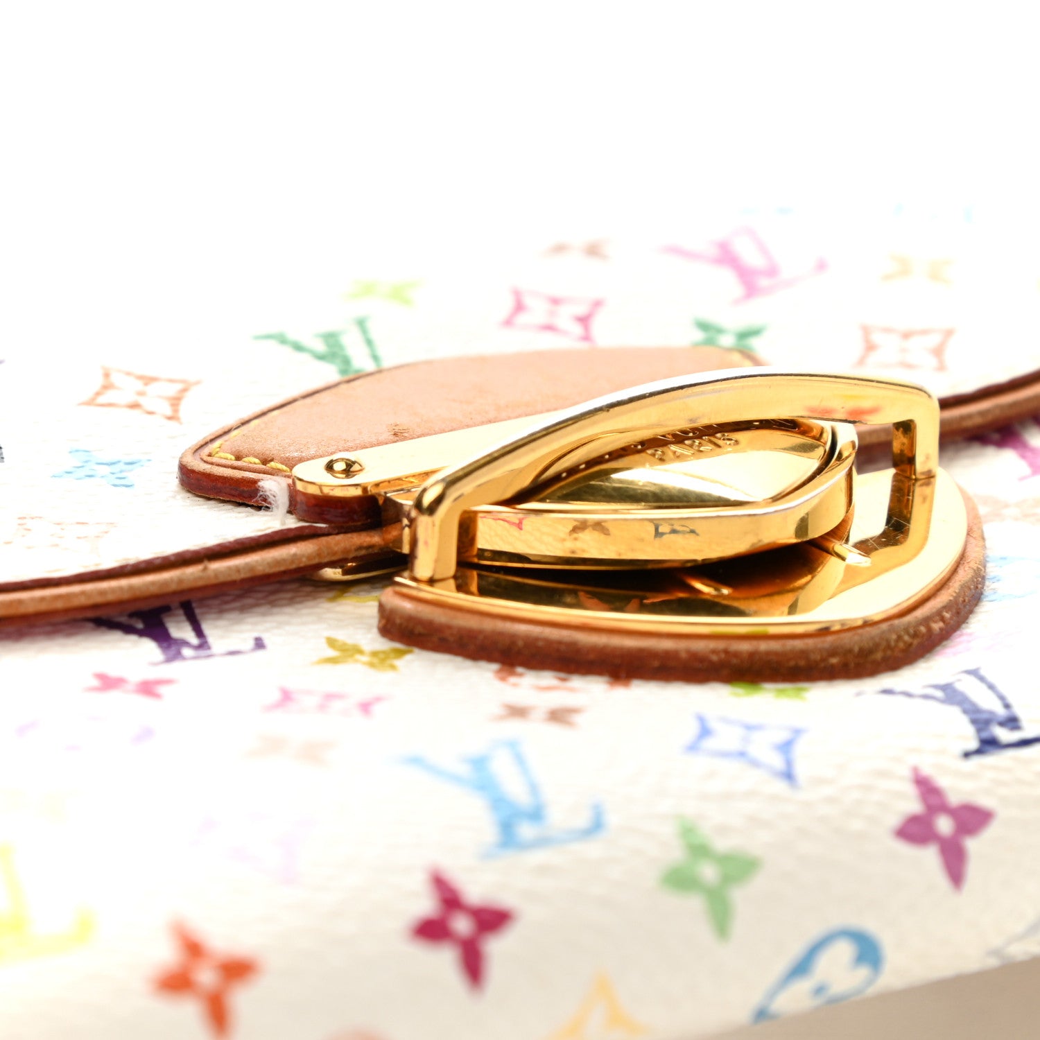 Louis Vuitton Monogram Multicolor Eugenie Wallet White Litchi 7 of 7
