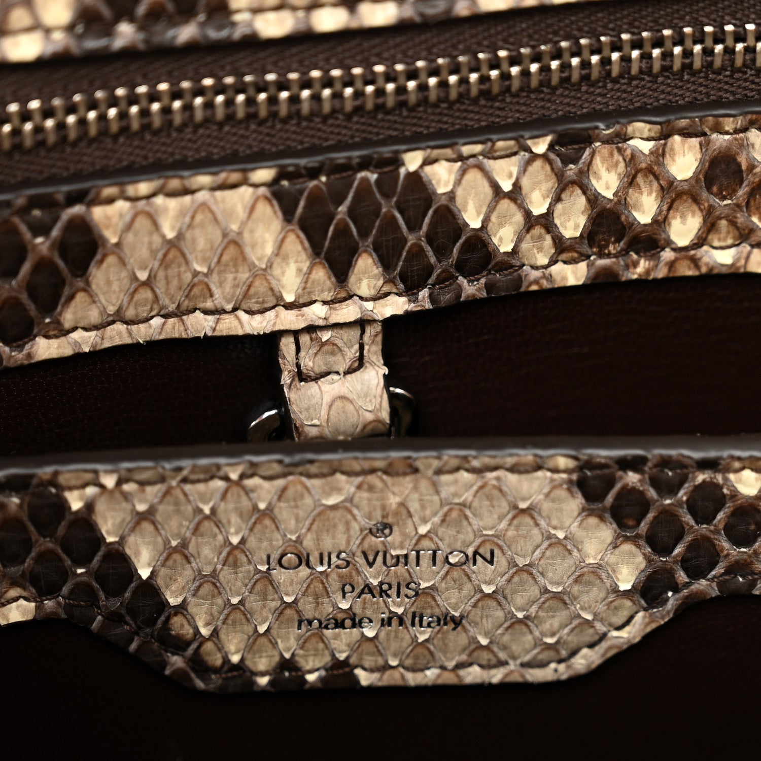 Louis Vuitton Snakeskin Capucines BB Naturel 7 of 9