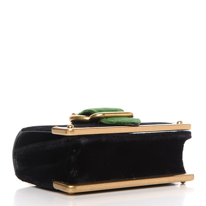 Prada Velvet City Calfskin Micro Cahier Bag Black Alloro 4 of 11
