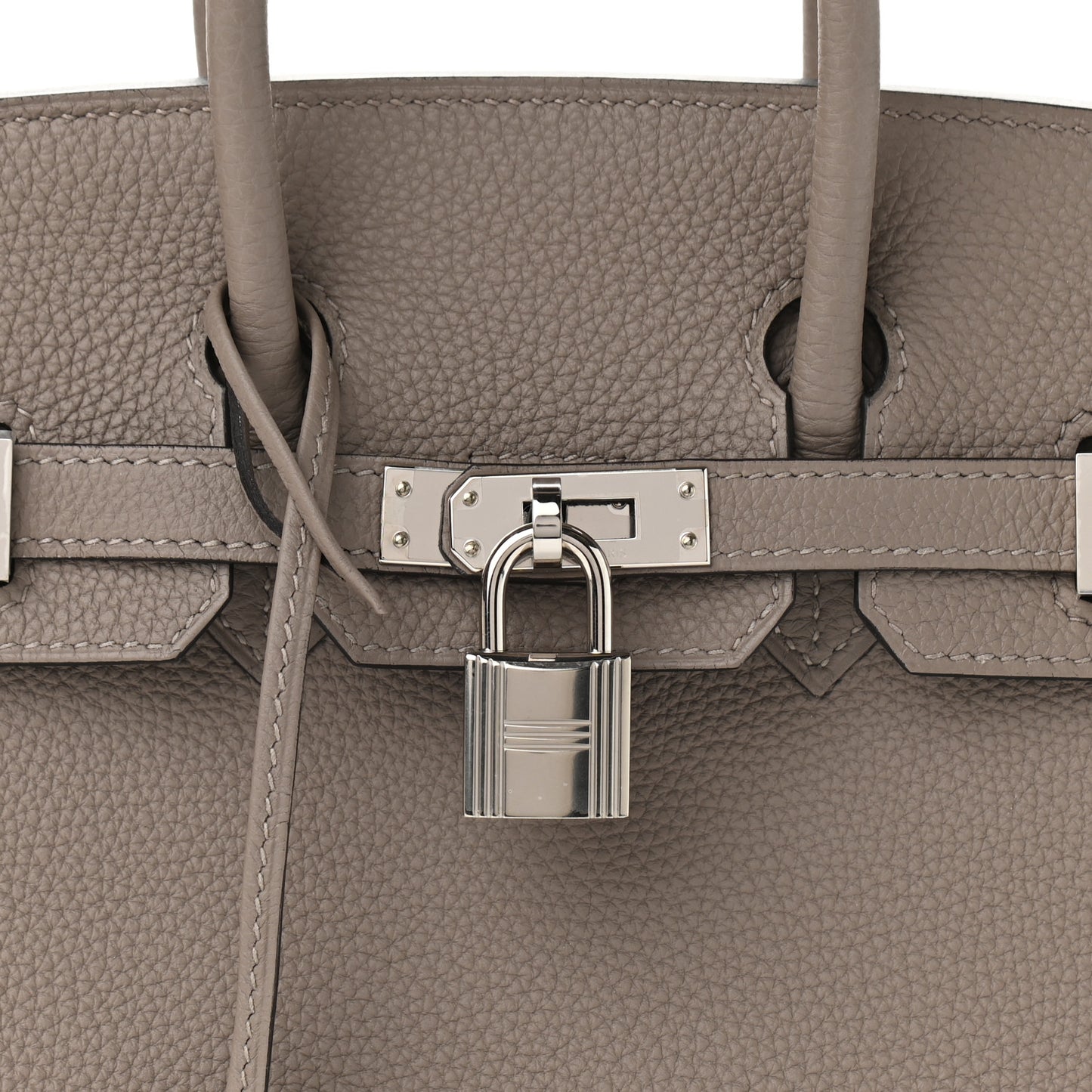 Togo Horseshoe Birkin 25 Gris Asphalte