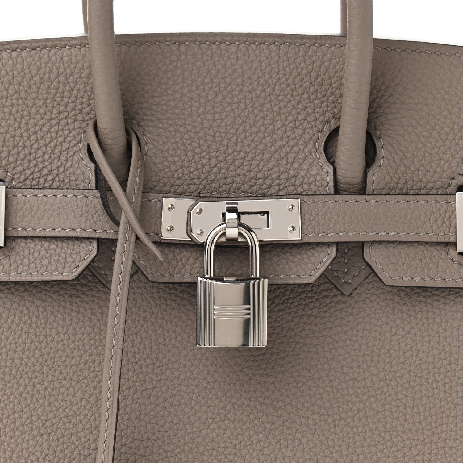 Hermes Togo Horseshoe Birkin 25 Gris Asphalte 7 of 11