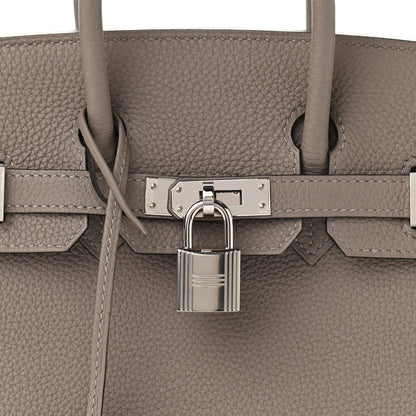 Hermes Togo Horseshoe Birkin 25 Gris Asphalte 7 of 11