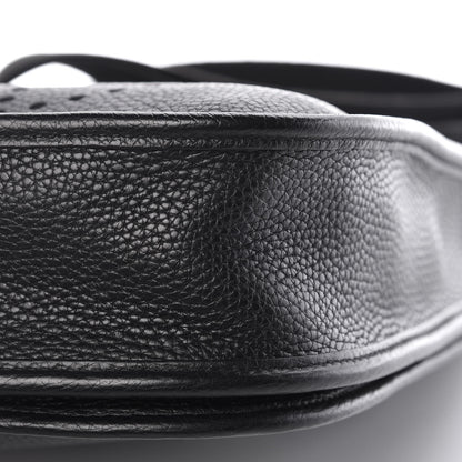 Hermes Taurillon Clemence Evelyne III PM Black 10 of 11