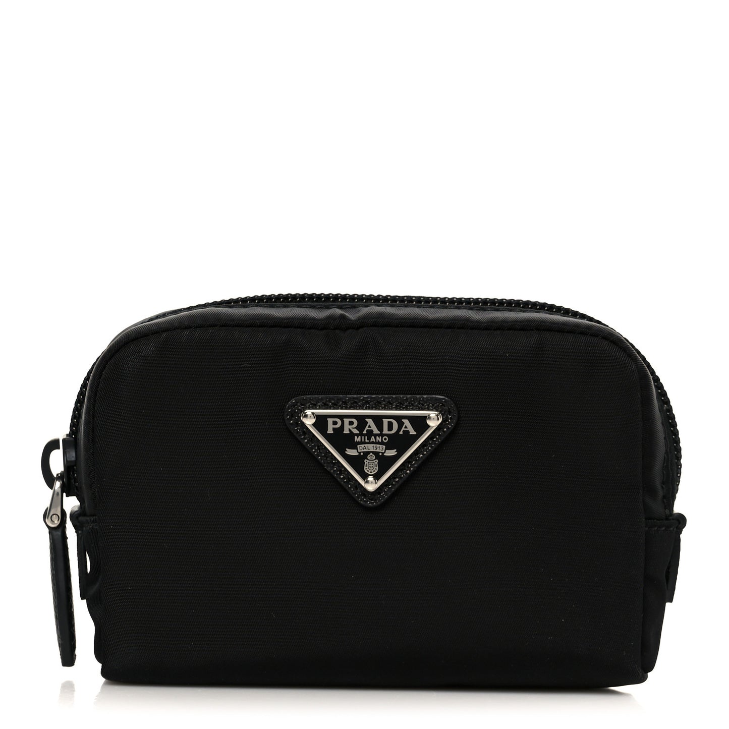 Re-Nylon Saffiano Cosmetic Pouch Black