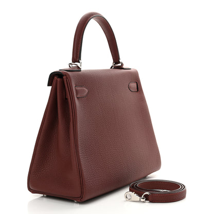 Hermes Togo Kelly Retourne 28 Rouge H 2 of 11