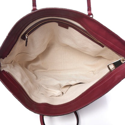 Gucci Guccissima Medium Bree Zippered Tote Classic Ruby 5 of 10