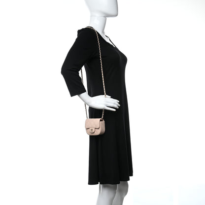 Chanel Caviar Quilted Mini Clutch With Chain Light Beige 2 of 12