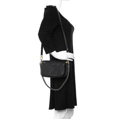 Louis Vuitton Empreinte Monogram Giant Multi Pochette Accessories Black 3 of 12