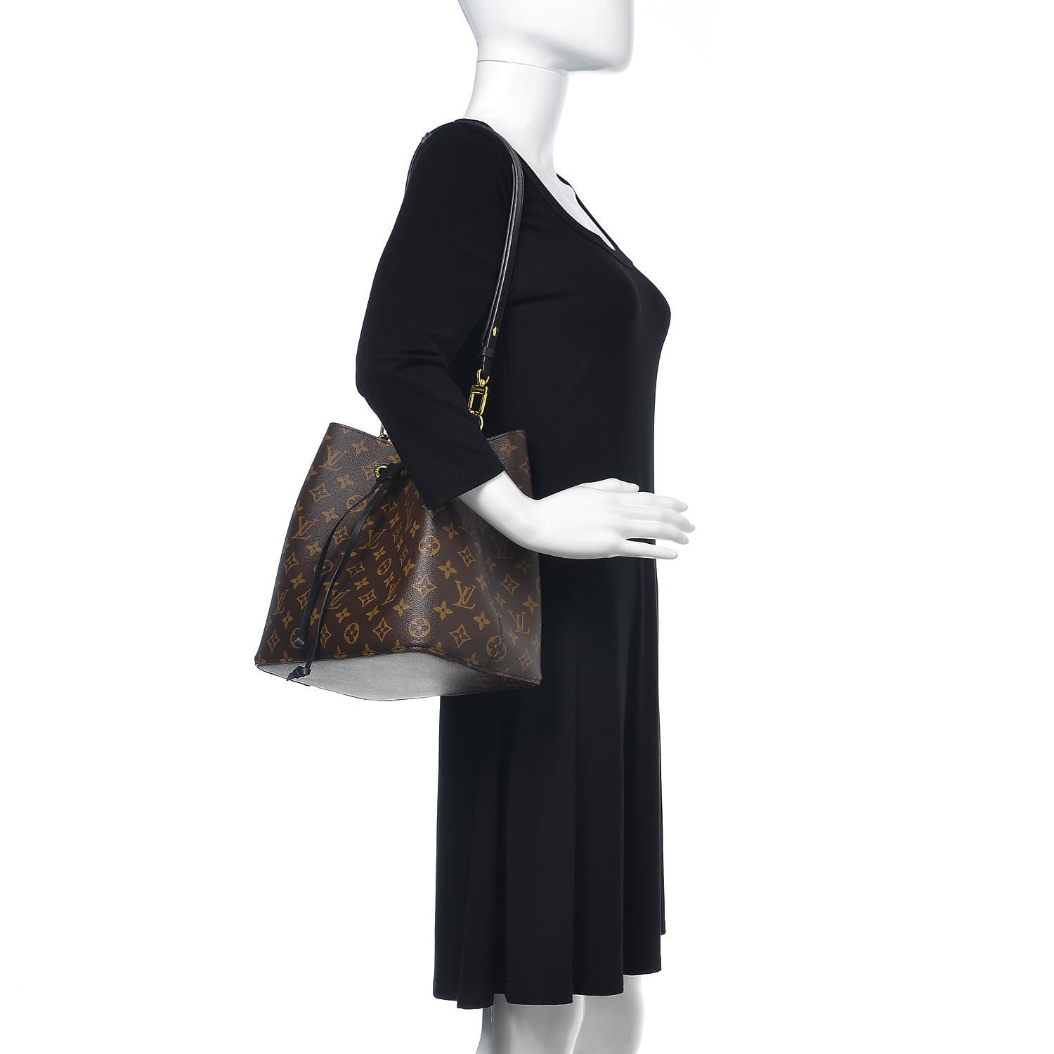 Louis Vuitton Monogram Neonoe MM Black 2 of 9