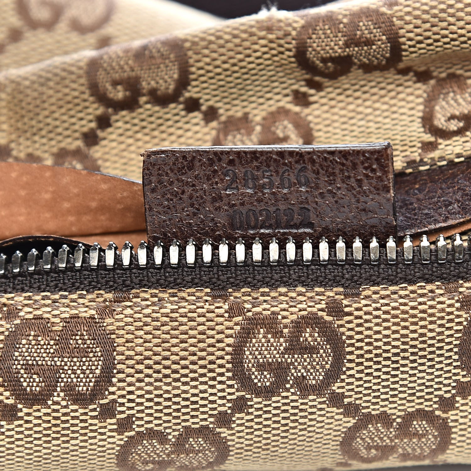 Gucci GG Monogram Double Pocket Belt Bag Dark Brown 7 of 12