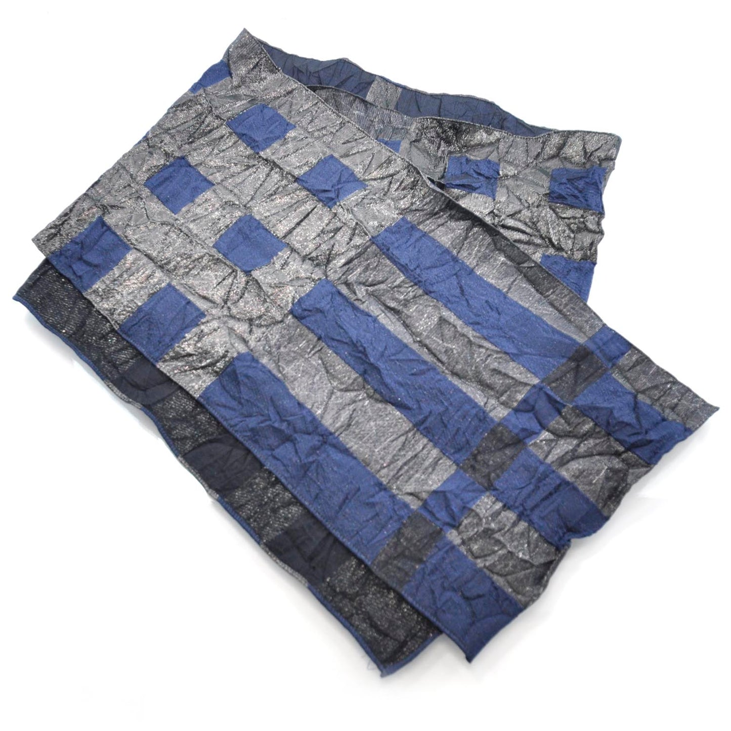 Metallic Check Scarf
