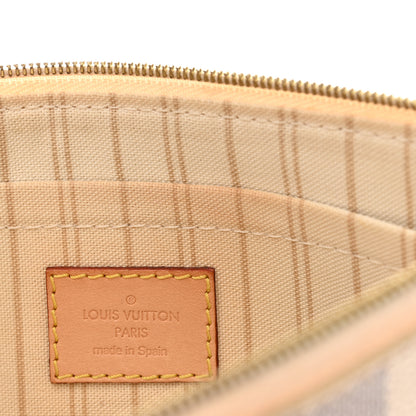 Louis Vuitton Damier Azur Neverfull MM GM Pochette 8 of 17