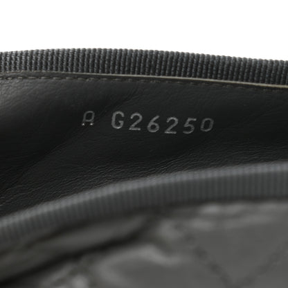 Chanel Aged Calfskin Quilted CC Cap Toe Ballerina Flats 37 Grey 8 of 8