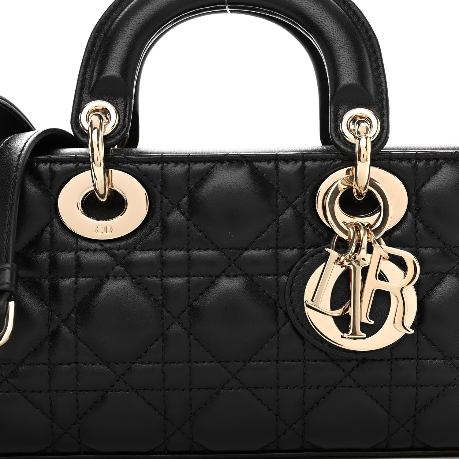 Christian Dior Lambskin Cannage Small Lady D-Joy Black 7 of 9