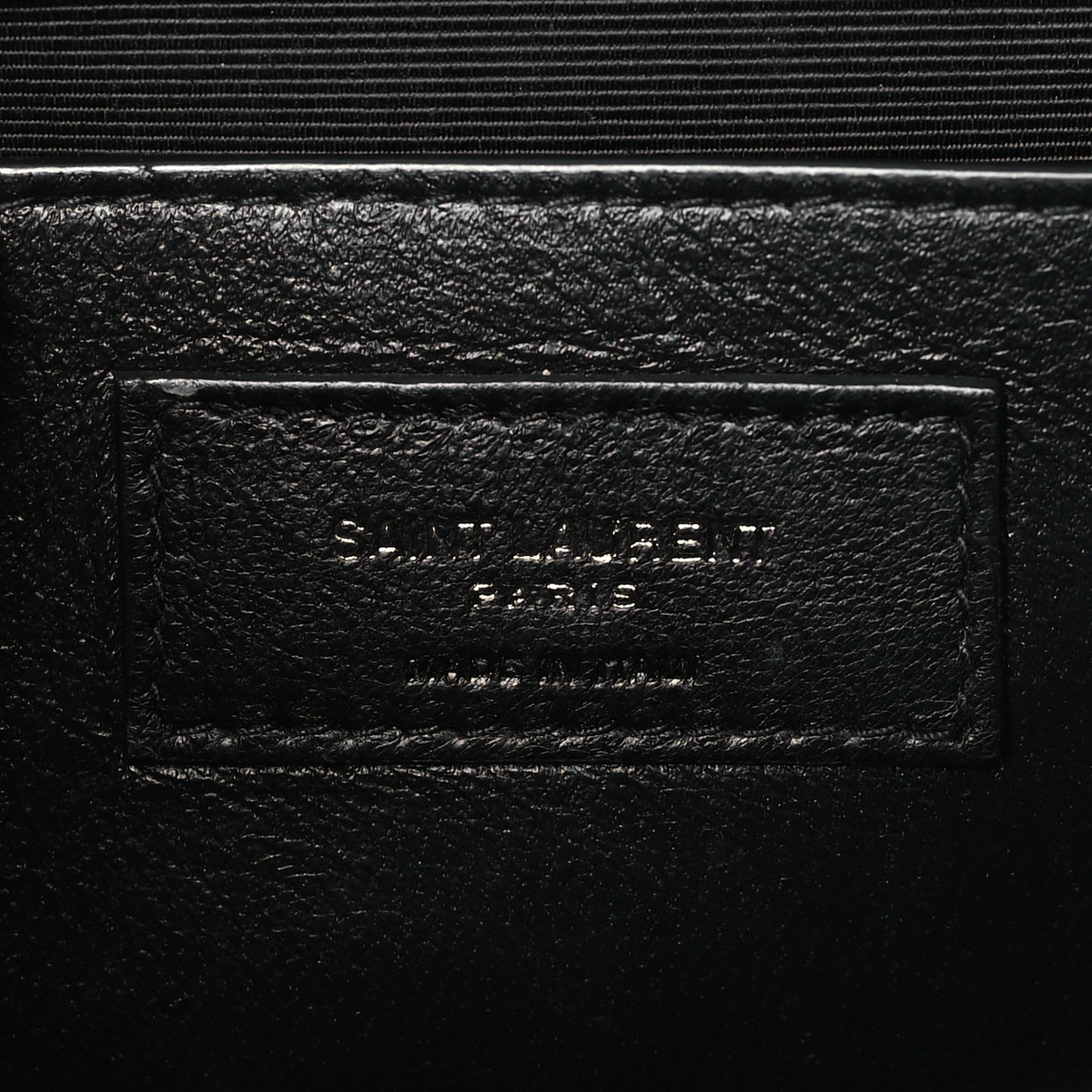 Grain De Poudre Textured Mixed Matelasse Triquilt Medium Monogram Monochrome Satchel Black