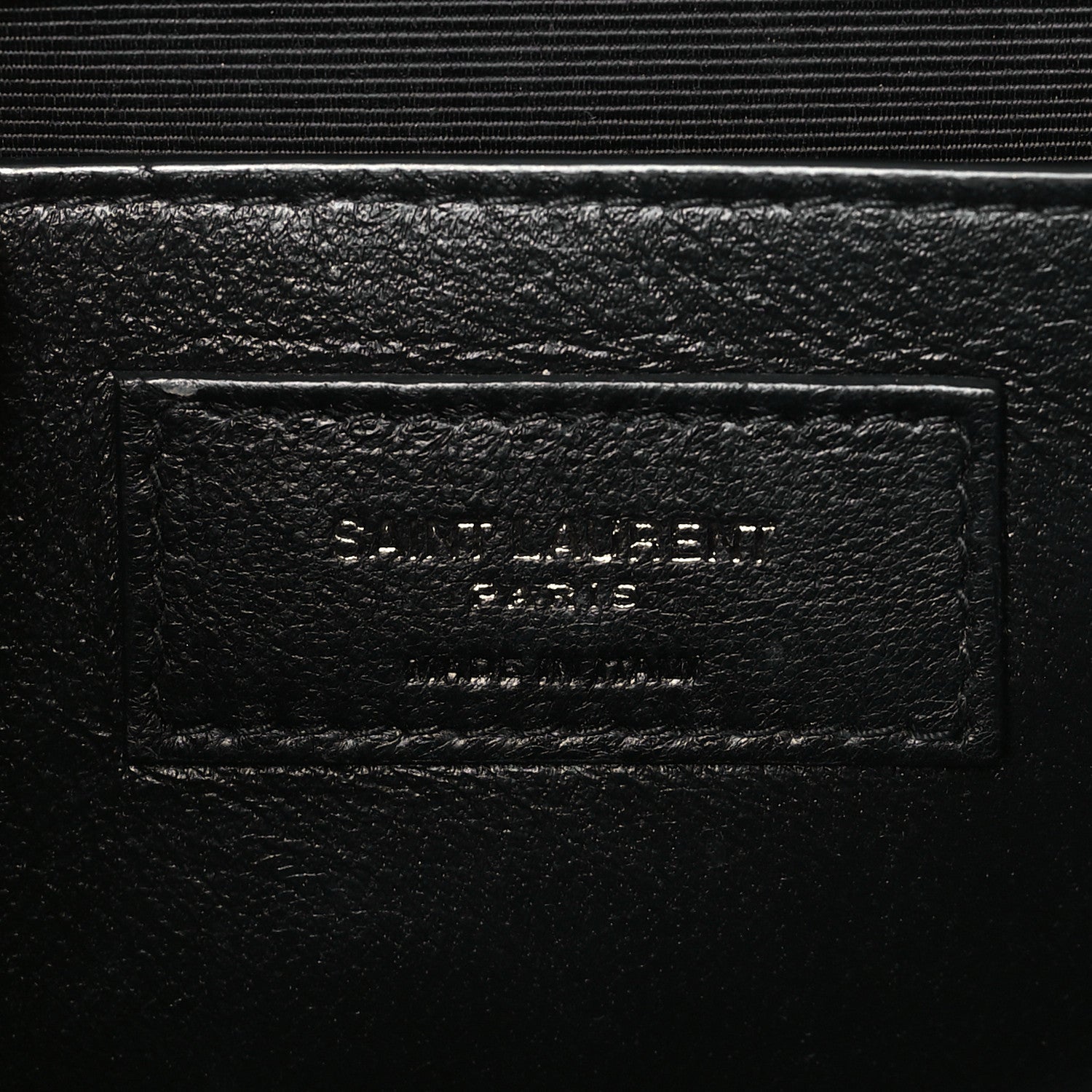 Saint Laurent Grain De Poudre Textured Mixed Matelasse Triquilt Medium Monogram Monochrome Satchel Black 6 of 9
