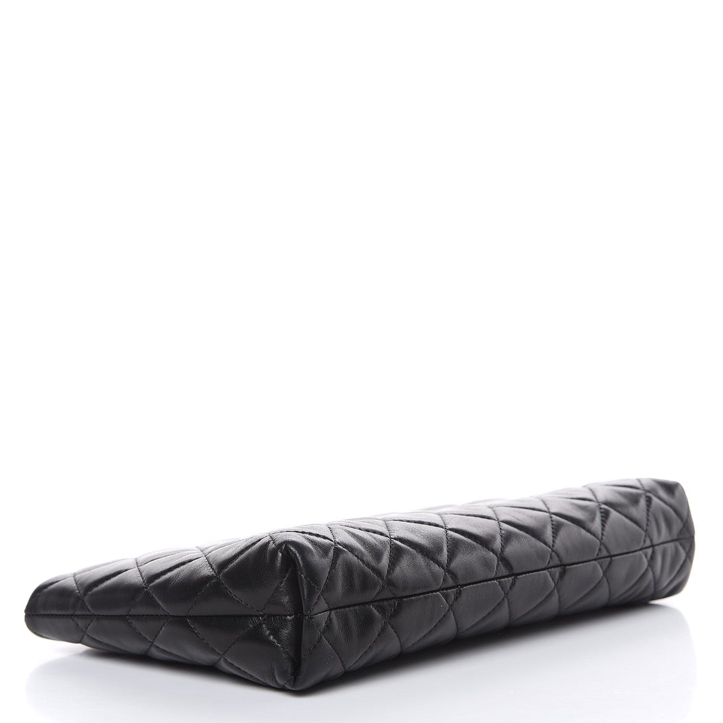 Lambskin Quilted Clutch Black